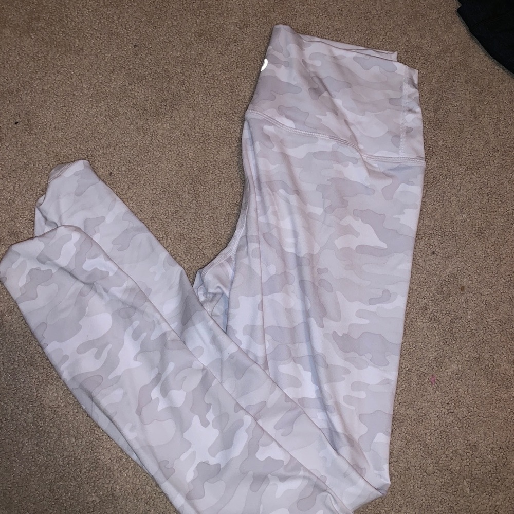 Grey and White Camo Leggings